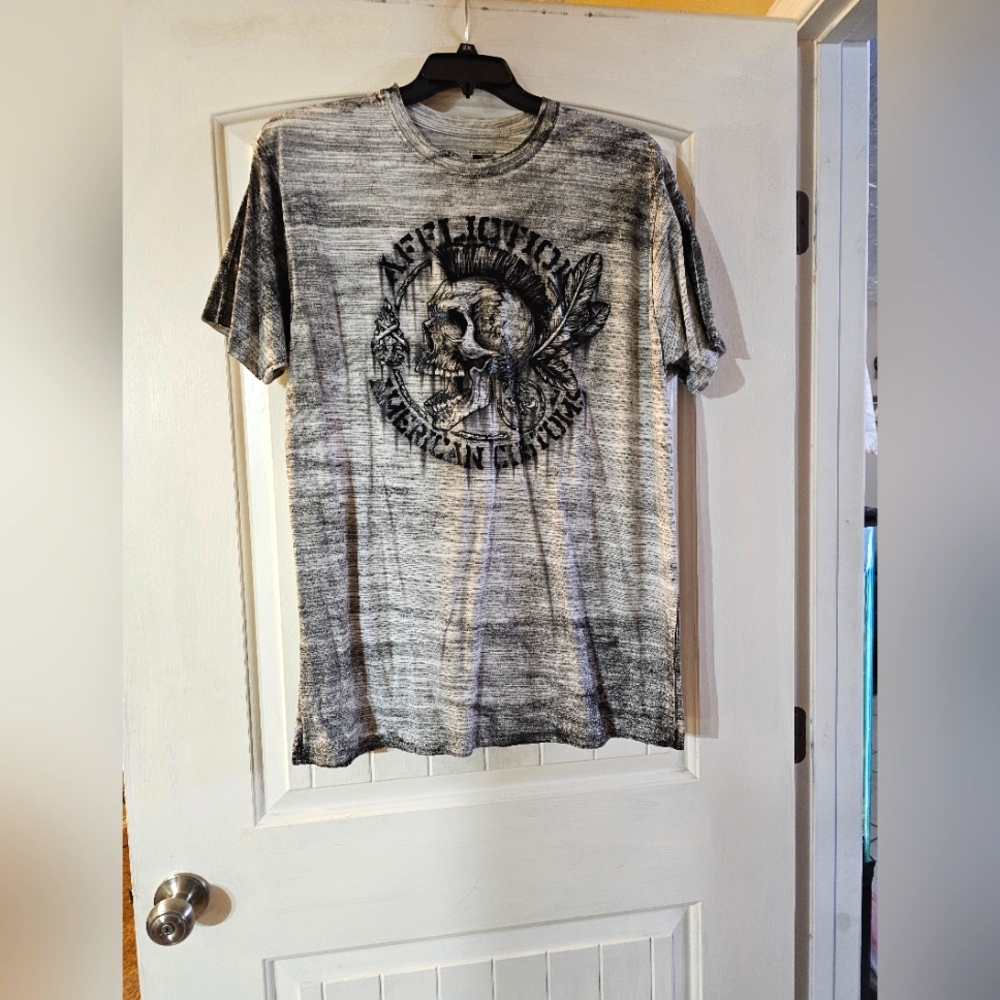 Mens Tshirt Affliction Live Fast 2XL New